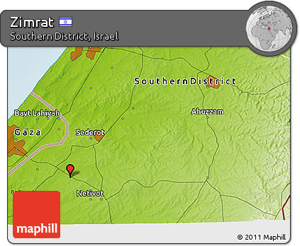 Physical 3D Map of Zimrat