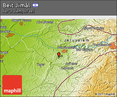 Physical 3D Map of Beit Jimāl