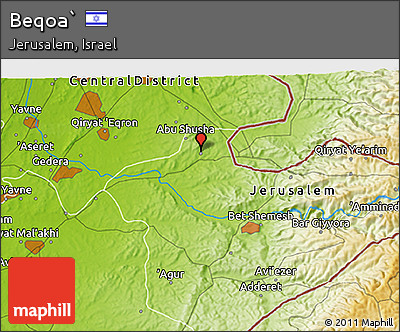 Physical 3D Map of Beqoa`