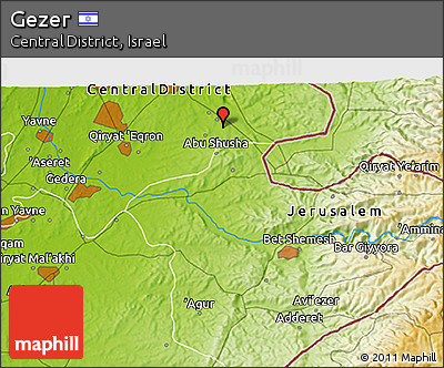 Physical 3D Map of Gezer