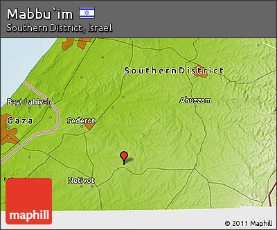 Physical 3D Map of Mabbu`im