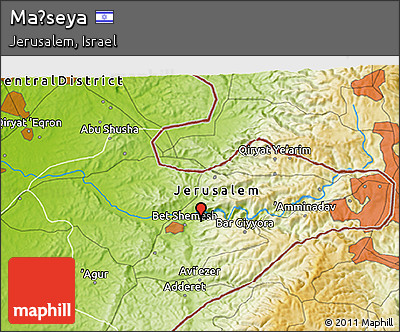 Physical 3D Map of Maẖseya