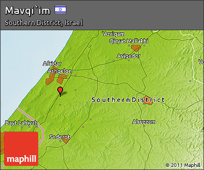 Physical 3D Map of Mavqi`im