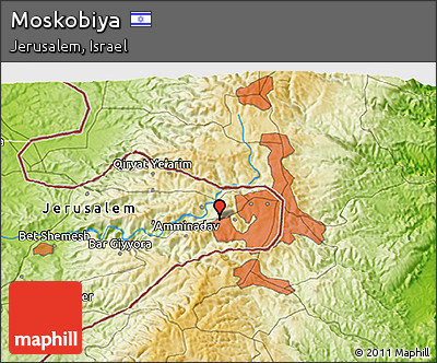 Physical 3D Map of Moskobiya