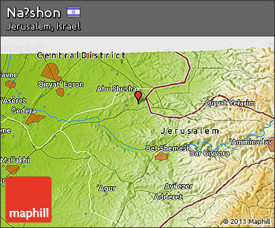 Physical 3D Map of Naẖshon