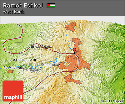 Physical 3D Map of Ramot Eshkol