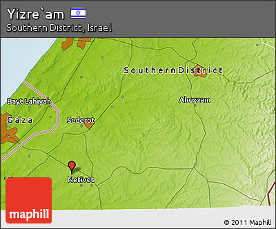 Physical 3D Map of Yizre`am