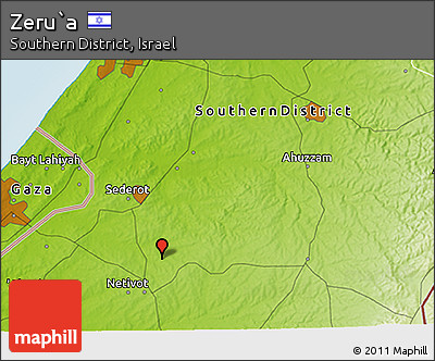 Physical 3D Map of Zeru`a