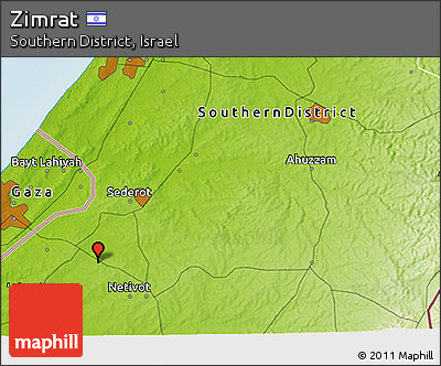 Physical 3D Map of Zimrat