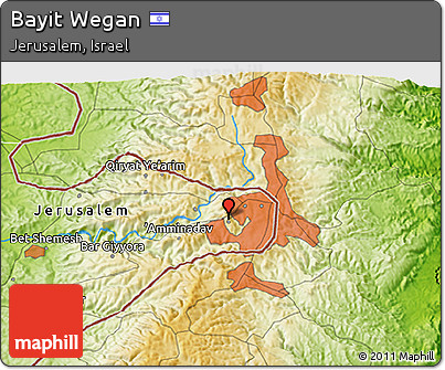 Physical 3D Map of Bayit Wegan