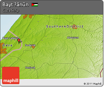 Physical 3D Map of Bayt Ḩānūn