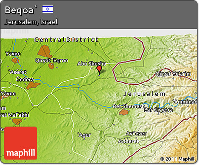 Physical 3D Map of Beqoa`