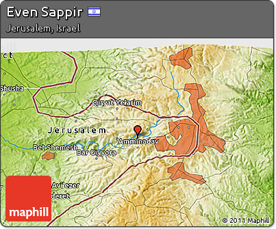 Physical 3D Map of Even Sappir
