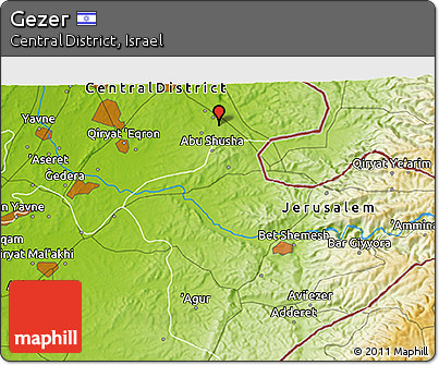Physical 3D Map of Gezer
