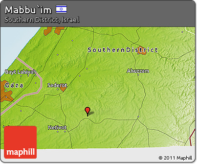 Physical 3D Map of Mabbu`im