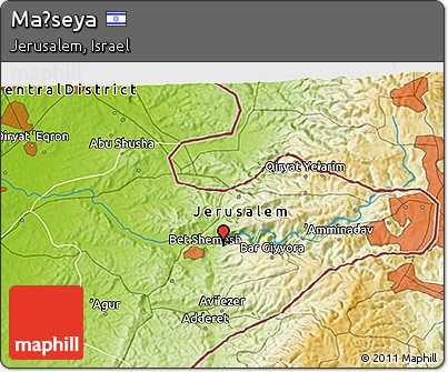 Physical 3D Map of Maẖseya