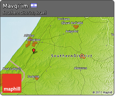 Physical 3D Map of Mavqi`im