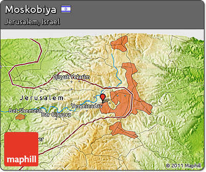 Physical 3D Map of Moskobiya