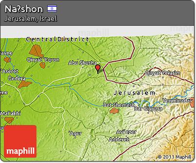 Physical 3D Map of Naẖshon