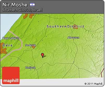 Physical 3D Map of Nir Moshe