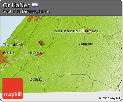 Physical 3D Map of Or HaNer
