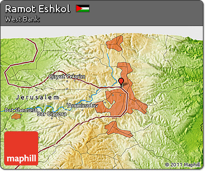 Physical 3D Map of Ramot Eshkol