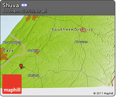 Physical 3D Map of Shuva