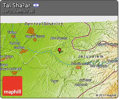 Physical 3D Map of Tal Shaẖar
