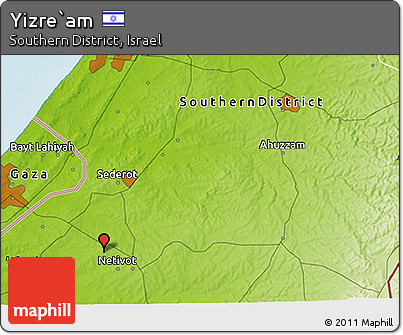 Physical 3D Map of Yizre`am