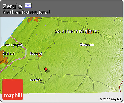 Physical 3D Map of Zeru`a