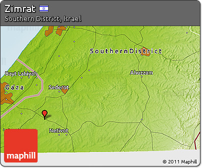 Physical 3D Map of Zimrat