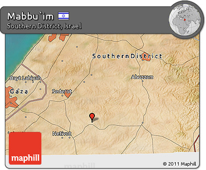 Satellite 3D Map of Mabbu`im