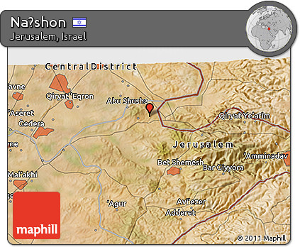 Satellite 3D Map of Naẖshon