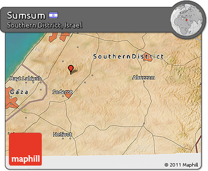 Satellite 3D Map of Sumsum