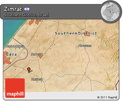 Satellite 3D Map of Zimrat