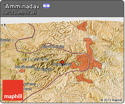 Satellite 3D Map of `Amminadav