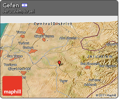 Satellite 3D Map of Gefen