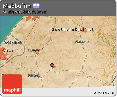 Satellite 3D Map of Mabbu`im