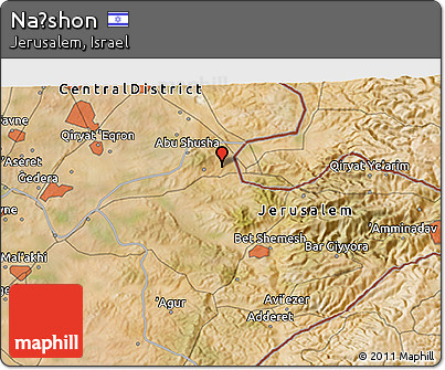 Satellite 3D Map of Naẖshon