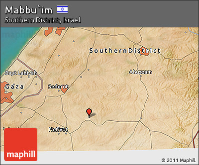 Satellite 3D Map of Mabbu`im