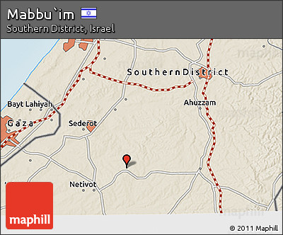Shaded Relief 3D Map of Mabbu`im