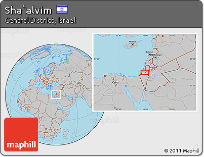 Gray Location Map of Sha`alvim