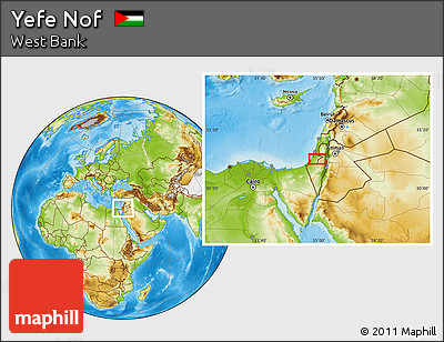 Physical Location Map of Yefe Nof