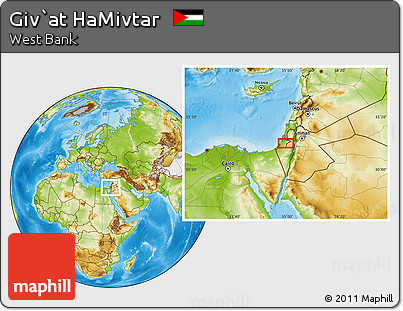 Physical Location Map of Giv`at HaMivtar