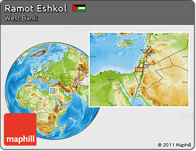 Physical Location Map of Ramot Eshkol
