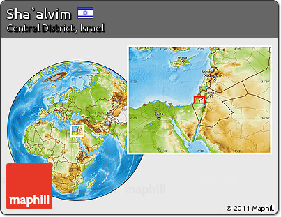 Physical Location Map of Sha`alvim