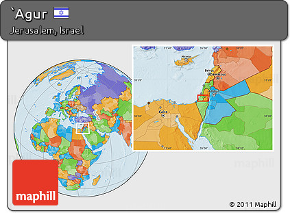 Political Location Map of `Agur