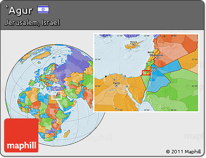 Political Location Map of `Agur