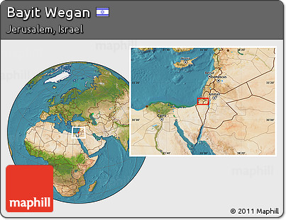 Satellite Location Map of Bayit Wegan