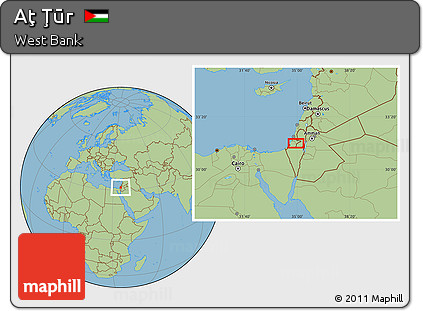 Savanna Style Location Map of Aţ Ţūr